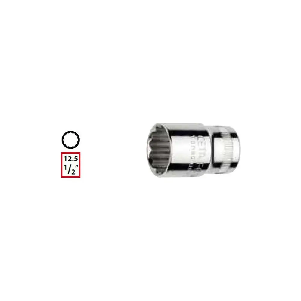 1/2"12 Köşe Lokma Anahtar-32Mm C22-B32 - 4