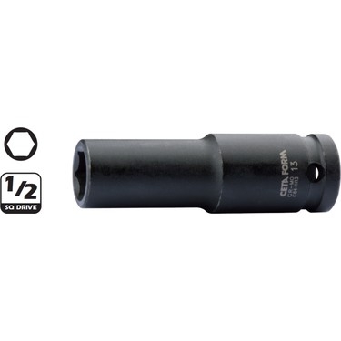 1/2"6 Köşe Derin Havalı Lokma Anahtar-20Mm C64-H20 - 1