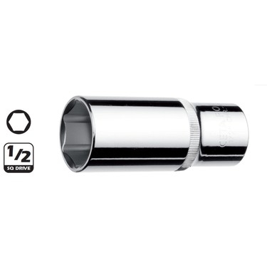 1/2"6 Köşe Derin Lokma Anahtar-10Mm C24-H10 - 1