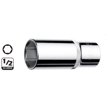 1/2"6 Köşe Derin Lokma Anahtar-10Mm C24-H10 - 2