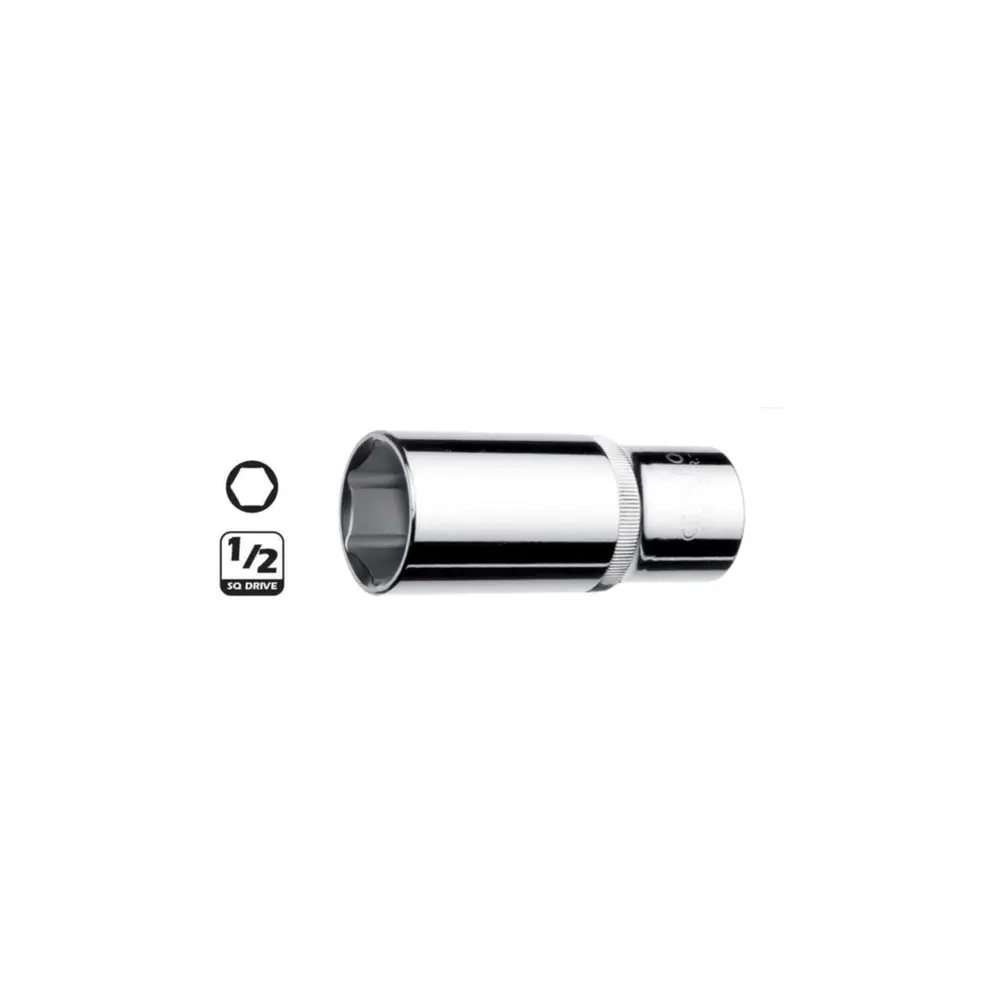 1/2"6 Köşe Derin Lokma Anahtar-12Mm C24-H12 - 3
