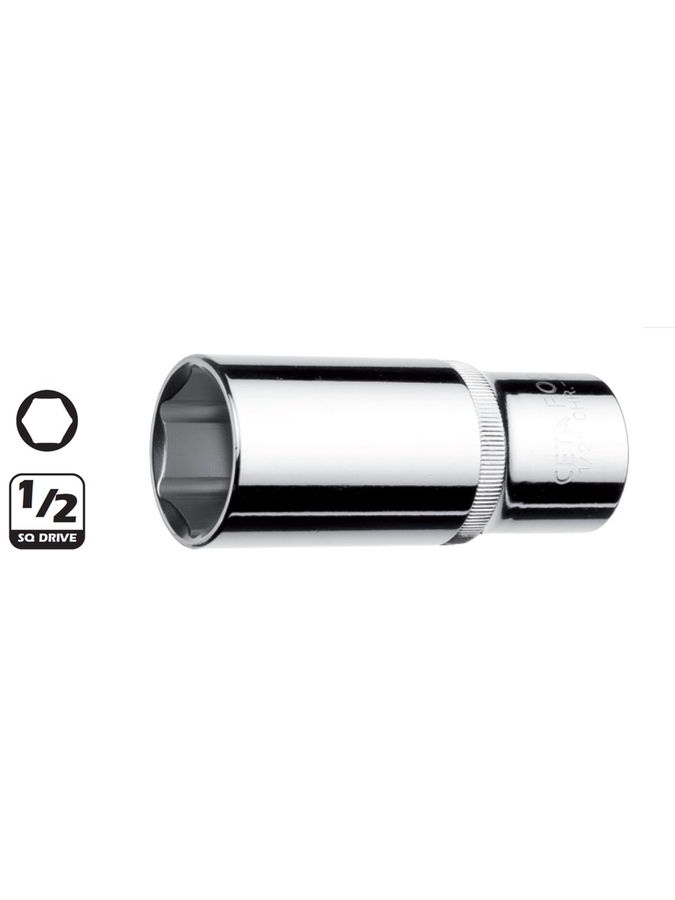 1/2"6 Köşe Derin Lokma Anahtar-24Mm - 1