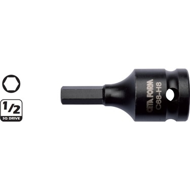 1/2"Allen Uçlu Havalı Lokma-19Mm C68-H19 - 1