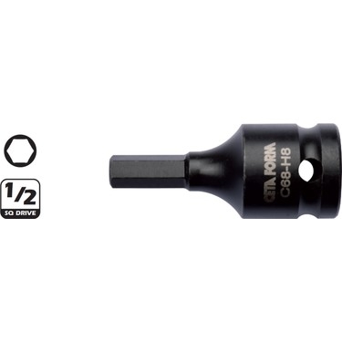 1/2"Allen Uçlu Havalı Lokma-8Mm C68-H08 - 1