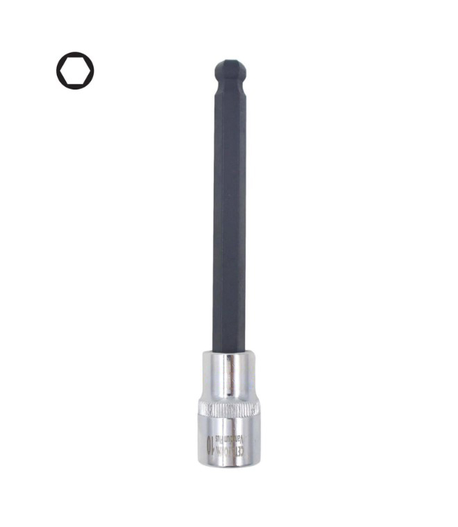1/2"Topbaşlı Allen Uçlu Lokma/Eks.Uz.Tip-10Mmx140Mm - 1