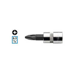1/4"Pozidriv Bits Uç-Pz1X70Mm - 6