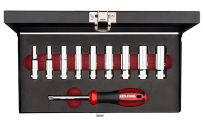 10 Pc. 1/4” 6 Köşe Derin Lokma Takımı - 1