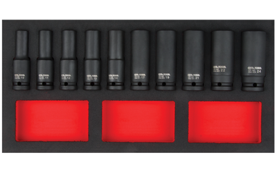 10 Pc.1/2'' 6 K.Havalı Derin Lokma Anh.Tk./Eva'Lı - 1