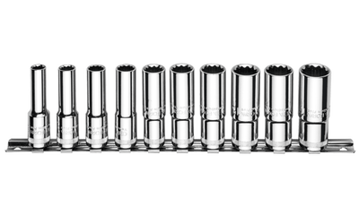 10 Pc.3/8"12 Köşe Derin Lokma Anahtar Tk. - 1