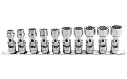 10 Pc.3/8"12 Köşe Mafsallı Lokma Anahtar Tk. - 2