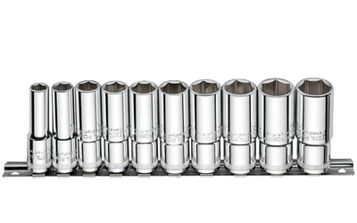 10 Pc.3/8"6 Köşe Derin Lokma Anahtar Takımı - 1