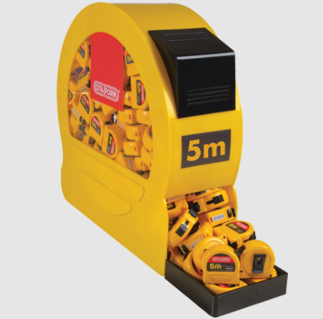 108 Pc.Compact Şerit Metre Teşhir Ünitesi-5 Mx25Mm