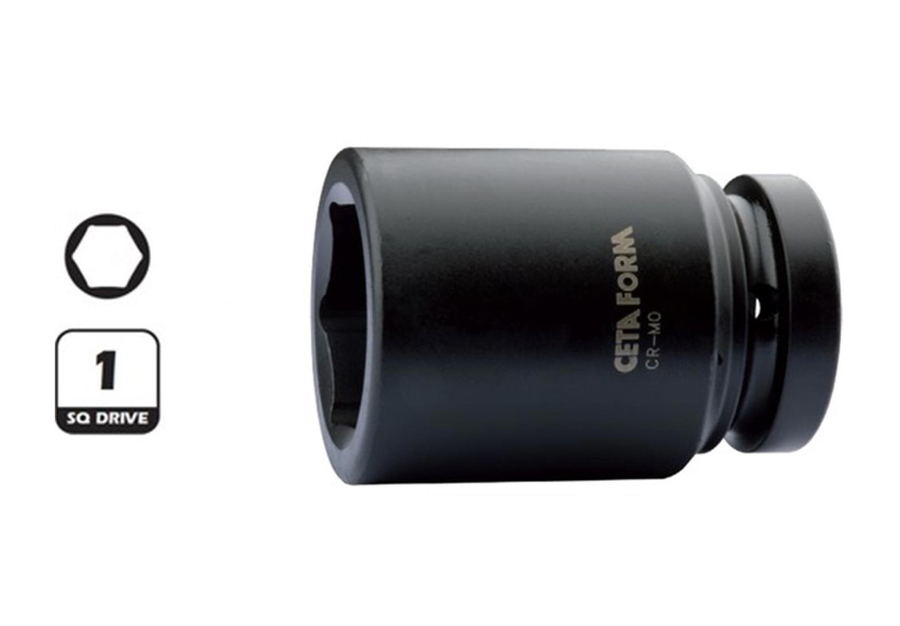 1"6 Köşe Derin Havalı Lokma Anahtar-24Mm - 1