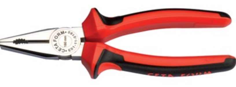 160Mm Kombine Pense/Parlak Krom-Duotech Sap - 1