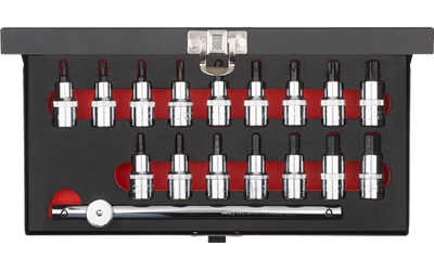 17 Pc. 1/2” Torx Ve Allen Uçlu Lokma Takımı - 1