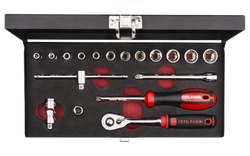 18 Pc.1/4"6 Köşe Lokma Tk./Pls.Kutulu - 4