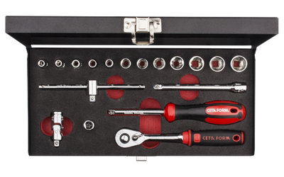 18 Pc.1/4"6 Köşe Lokma Tk./Pls.Kutulu - 1