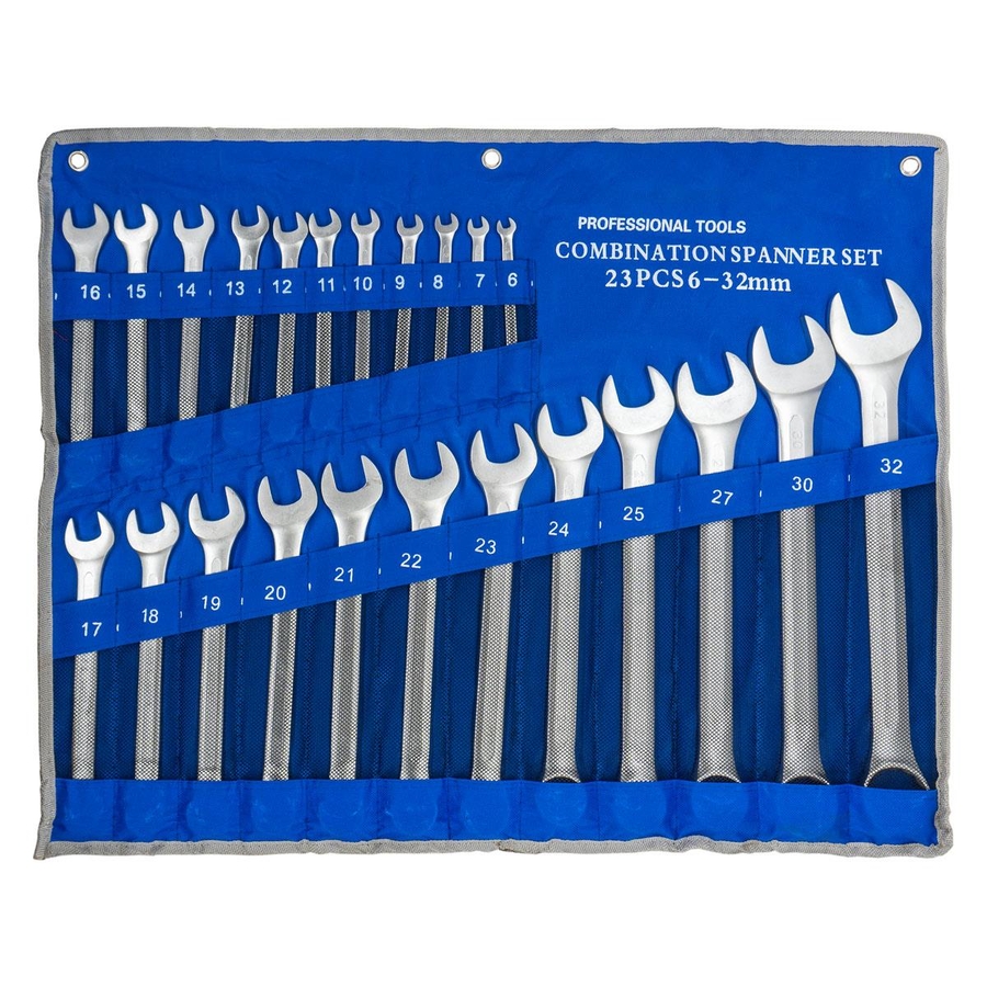 23 Parça Kombine Anahtar Takımı 6-32 mm Bez Çantalı - 1