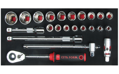 23 Pc.1/2" 6 Köşe Lokma Takımı/Eva'Lı - 1