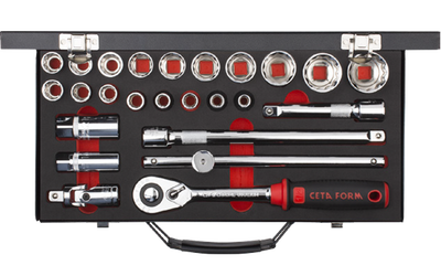 25 Pc.1/2"12 Köşe Lokma Tk./Pls.Çantalı - 1