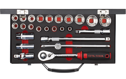 25 Pc.1/2"12 Köşe Lokma Tk./Pls.Çantalı - 4
