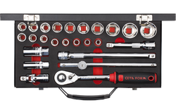 25 Pc.1/2"6 Köşe Lokma Tk./Pls.Çantalı - 5