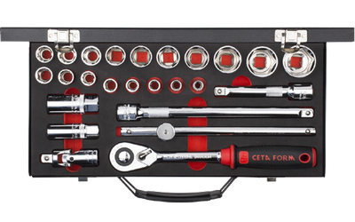 25 Pc.1/2"6 Köşe Lokma Tk./Pls.Çantalı - 1