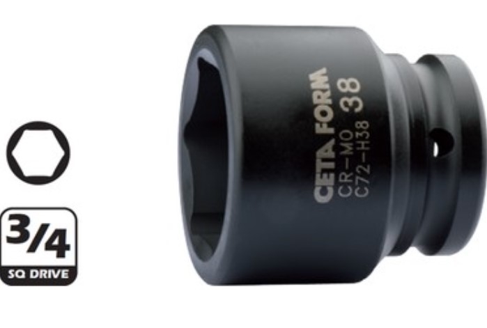 3/4"6 Köşe Havalı Lokma Anahtar-22Mm - 1