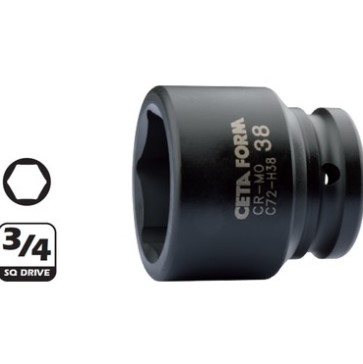 3/4"6 Köşe Havalı Lokma Anahtar-30Mm - 1