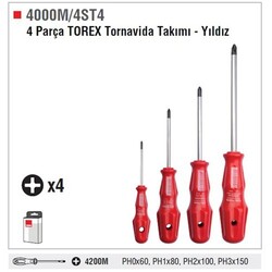 CETA FORM - 4 Pc.Torex Tornavida Tk.-Yıldız