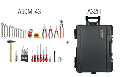43 Pc.Mekanikçi Alet Seti/A32H İçinde - 1
