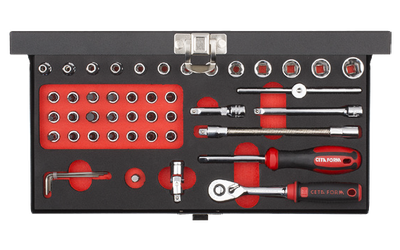 46 Pc. 1/4” 6 Köşe Lokma Takımı - 1