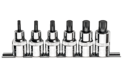 6 Pc.1/2"Xzn Uçlu Lokma Tk./Kısa Tip/Raylı - 9