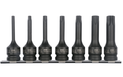 7 Parça 1/2''Torx Uçlu Havalı Lokma Takımı C68-RT07 - 1