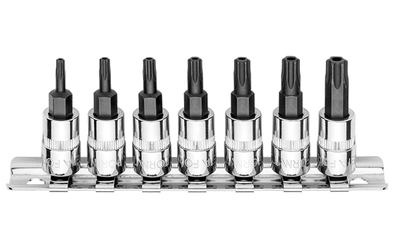 7 Pc.1/4"5 Köşe Delikli Torx Uçlu Lokma Takımı - 1