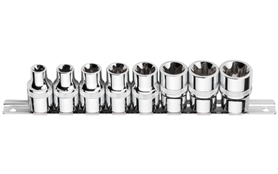 8 Pc.1/2''Dış Torx Lokma Anahtar Tk./Raylı - 1