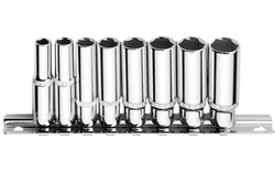 8 Pc.1/4"6 Köşe Derin Lokma Anahtar Tk./Raylı - 6