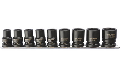 9 Pc.1/2''6 Köşe Havalı Lokma Anahtar Tk./Raylı - 1