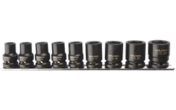 9 Pc.1/2''6 Köşe Havalı Lokma Anahtar Tk./Raylı - 5