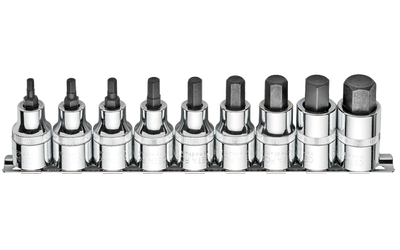 9 Parça 1/2"Allen Uçlu Lokma Takımı-Kısa Tip - 1