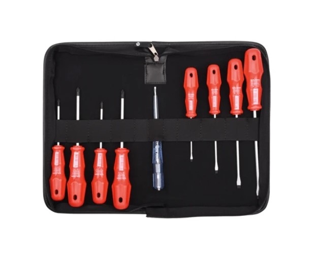 CETA FORM - 9 Pc.Torex Tornavida Takımı/Deri Çantalı