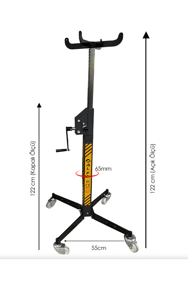 Alfa Kriko Manuel Dikey Şanzıman Krikosu Dişli 500 kg - 2