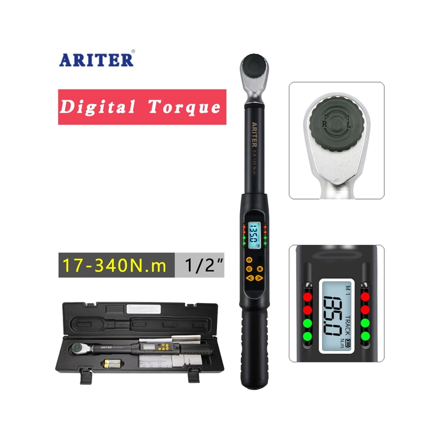 Ariter 1/2 Dijital Tork Anahtarı 17 NM-340 Nm Pilli Dijital Ekran - 1