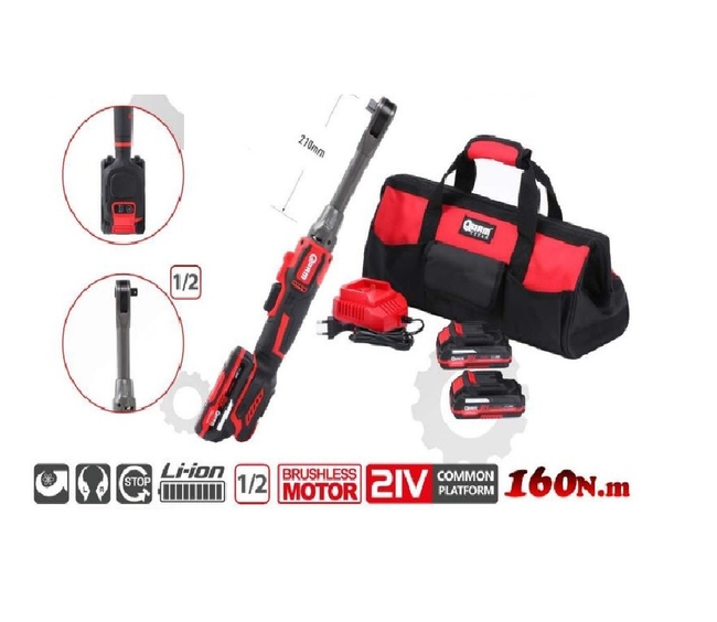 ARM 1/2 Şarjlı Cırcır Kolu Şarjlı Somun Sıkma Sökme Uzun RB-JB100AL 160NM - Thumbnail