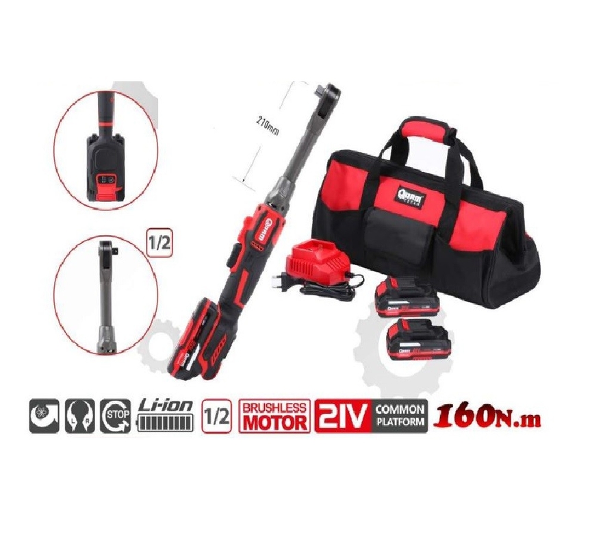 ARM 1/2 Şarjlı Cırcır Kolu Şarjlı Somun Sıkma Sökme Uzun RB-JB100AL 160NM - 1
