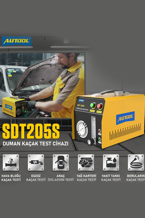 Autool Duman Kaçak Tespit Cihazı SDT205S Yeni Model - 2