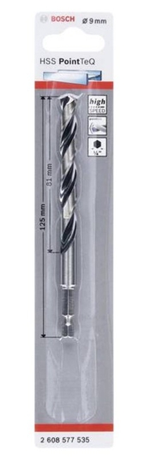 Bosch HSS POINT TEQ Metal Matkap Ucu 9 MM - Thumbnail
