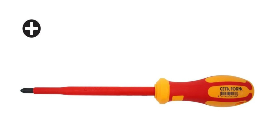 C-Plus 1000V Yıldız Uçlu Tornavida/Vde-Ph0X60Mm - 1