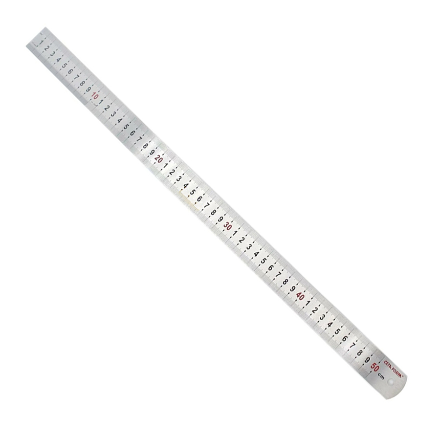 Çelik Cetvel (Paslanmaz Çelik)-50 Cm - 1