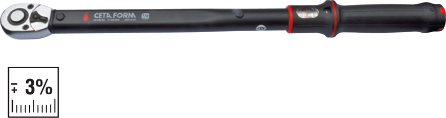 Ceta Form D02F-2110 20-100Nm 1/2" Exacto Tork Anahtarı (Pencere Göstergeli)-405Mm - 1
